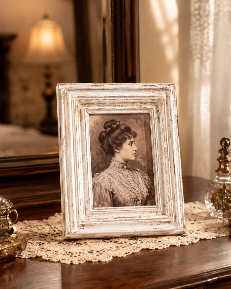 Classic Rustic Ivory Photo Frame 