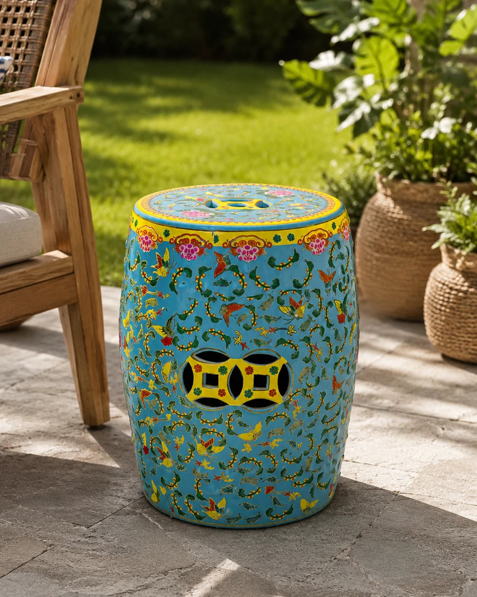 Sky Blossom Garden Stool