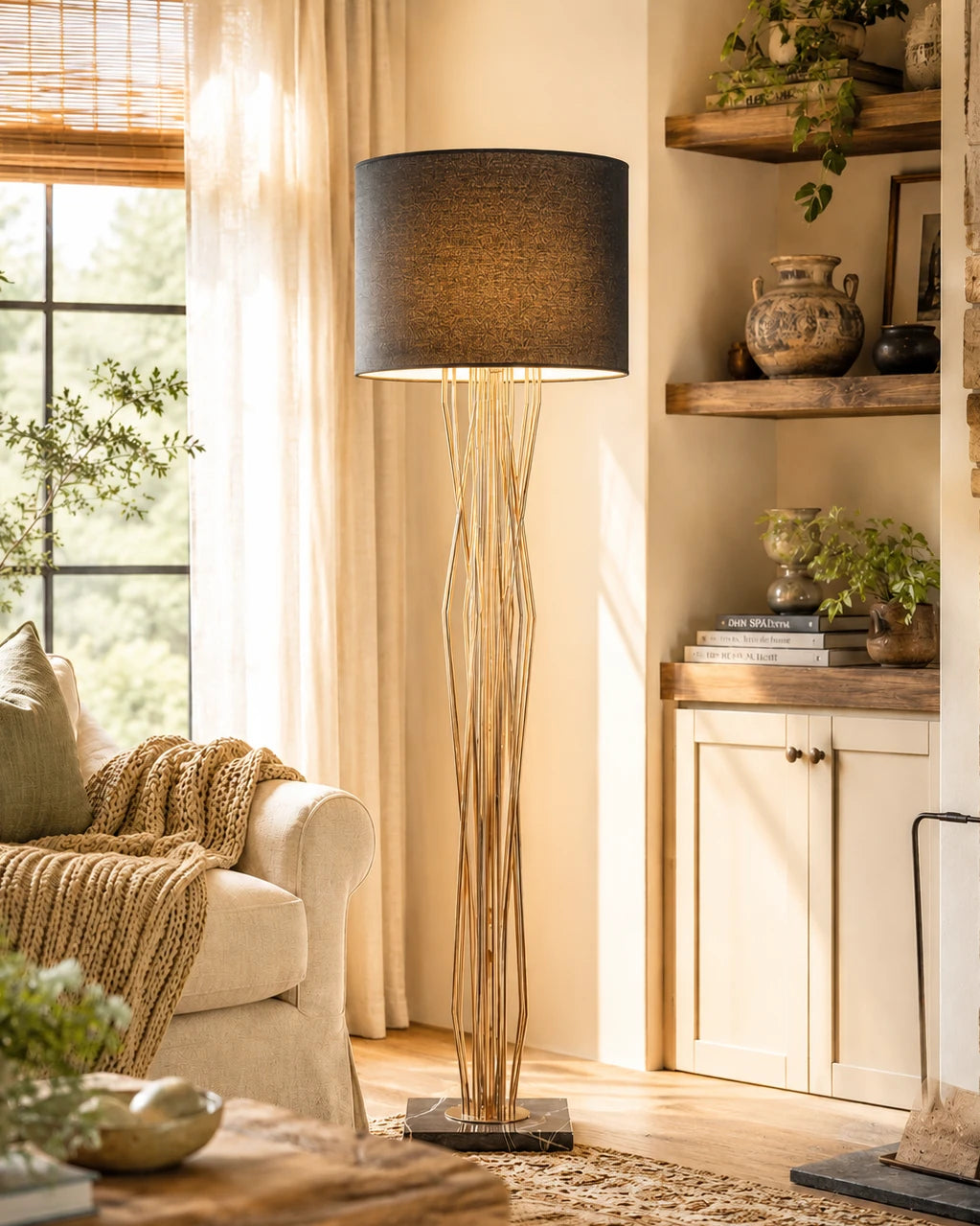 Twilight Gold Vine Floor Lamp 