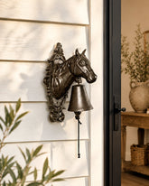Ornate Horse - Cast Iron Wall Mounted Bell 