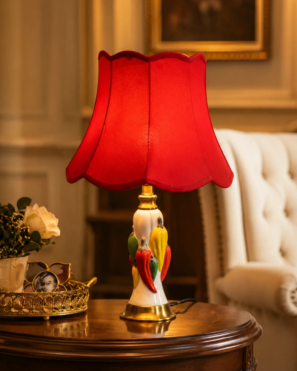 Spicy Motifs Ceramic Table Lamp