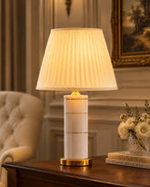 Ivory Column Elegance Table Lamp 
