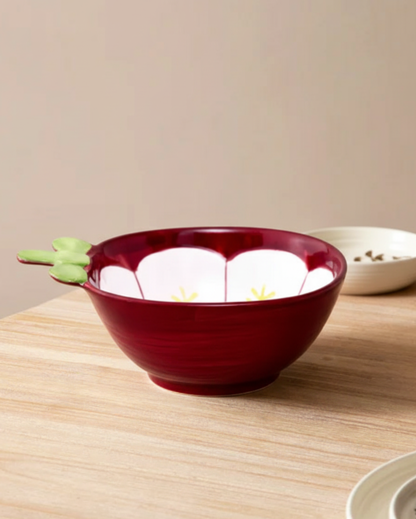 Strawberry Blossom Ceramic Bowl