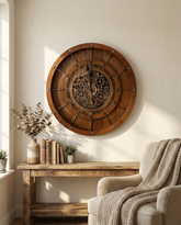 Rustic Gear Wall Clock 