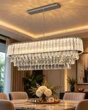 Crystal Reign Linear Chandelier