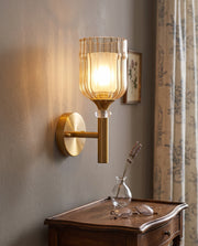 Fluted Bell Shade Wall Sconce