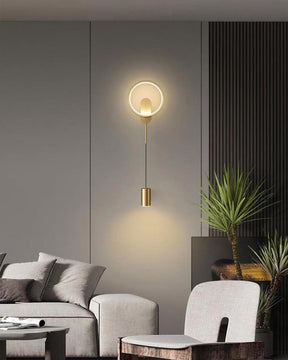 Round LED Creative Wall Sconce - Gold - The Decor Kart 