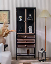 Roane Display Cabinet with Three Drawers 