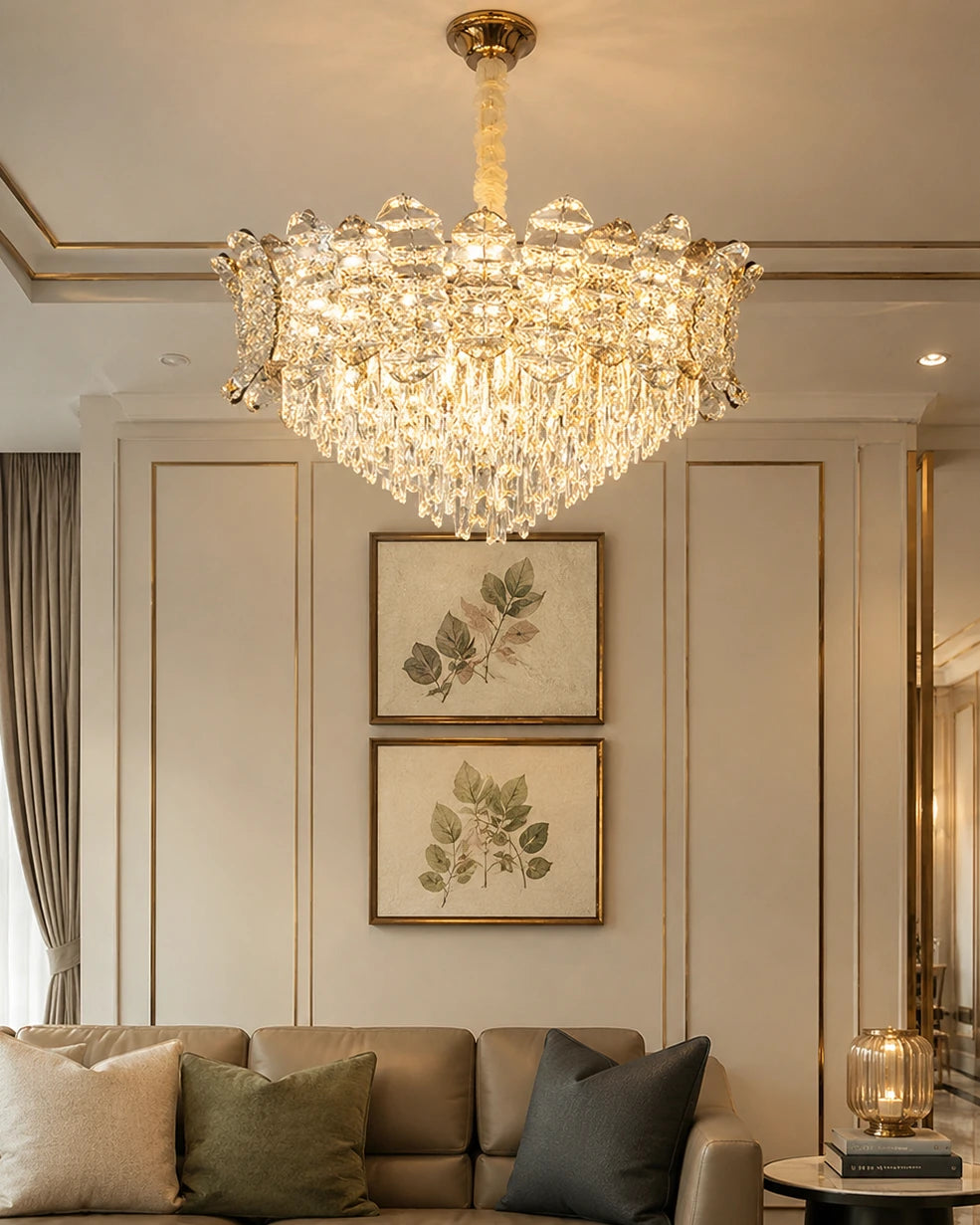 Valerina Crown Crystal Chandelier 