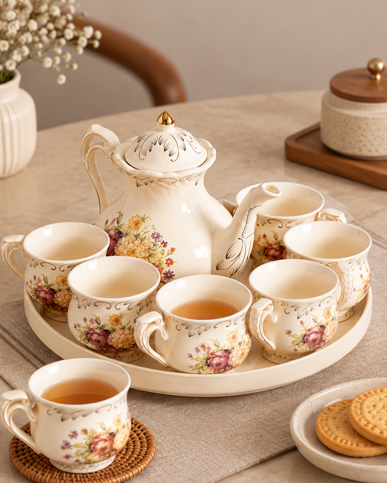 Rose Garden - 8 Piece Tea Set