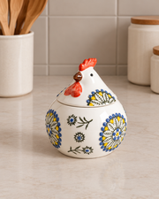Farmhouse Rooster Condiment Server - Green
