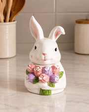 Spring Bunny Floral Kitchen Storage Jar