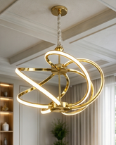 Orbit Spiral Loop Chandelier 