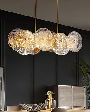 Lotus Leaves LED Chand Chandelier - The Decor Kart 