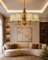 Windsor Charm Shade Chandelier - 6 Bulbs 