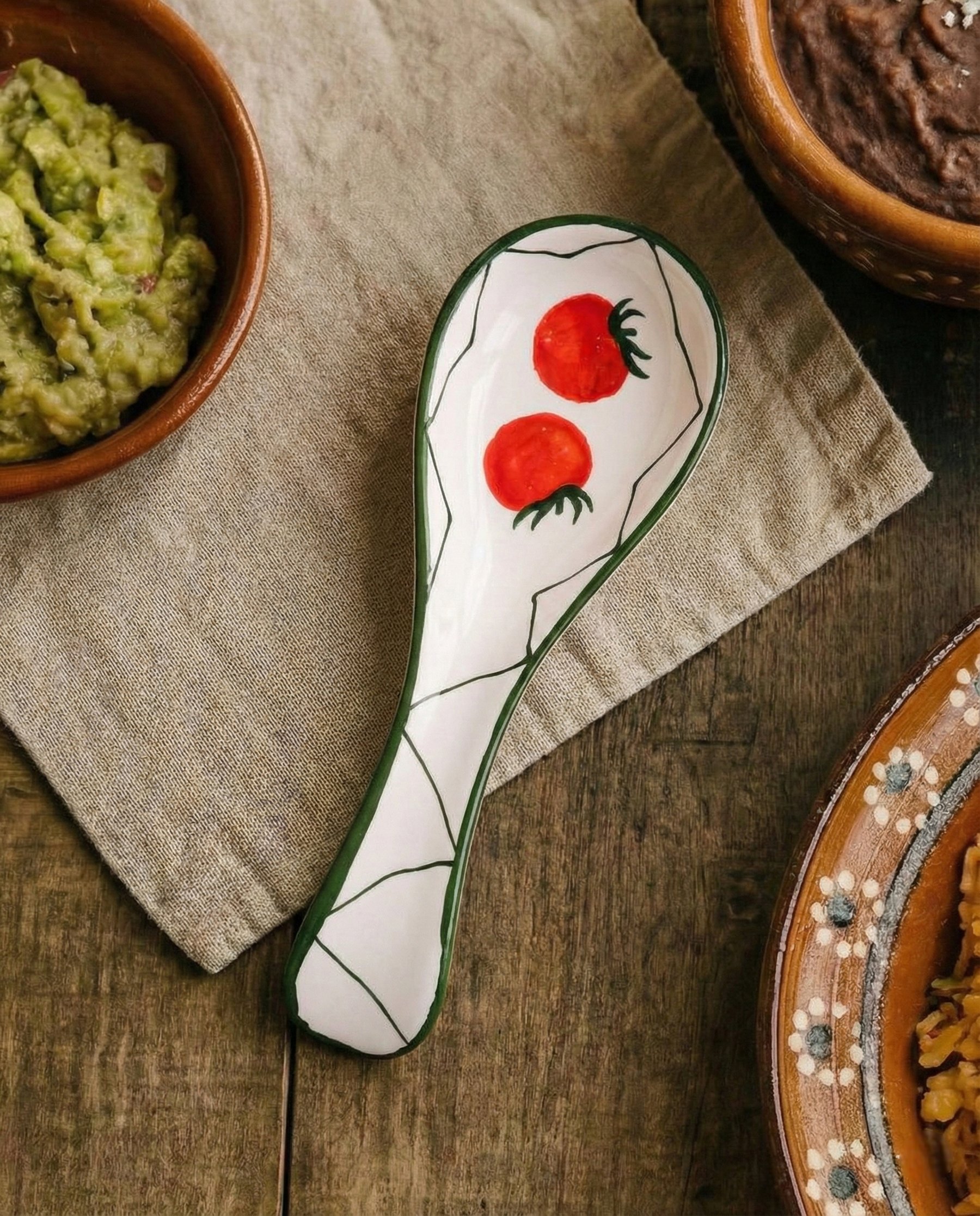 Countertop Tomato Spoon Rest 