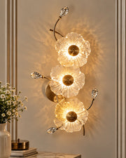 Triple Blossom Elegance Wall Light