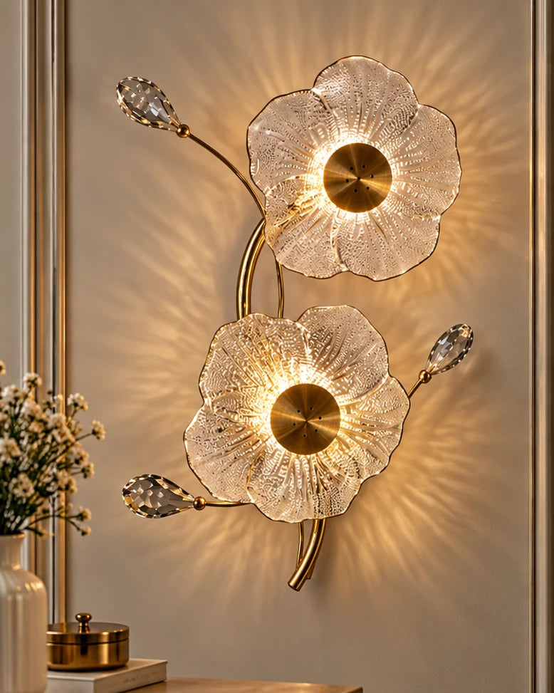 Twin Blossom Radiance Wall Sconce