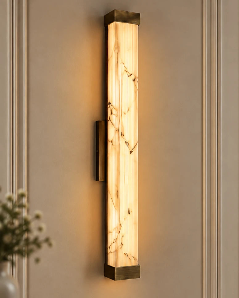 Slimline Vertical Glow Wall Light Gold - 60 cm