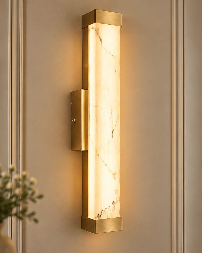 Slimline Vertical Glow Wall Light Gold - 40 cm