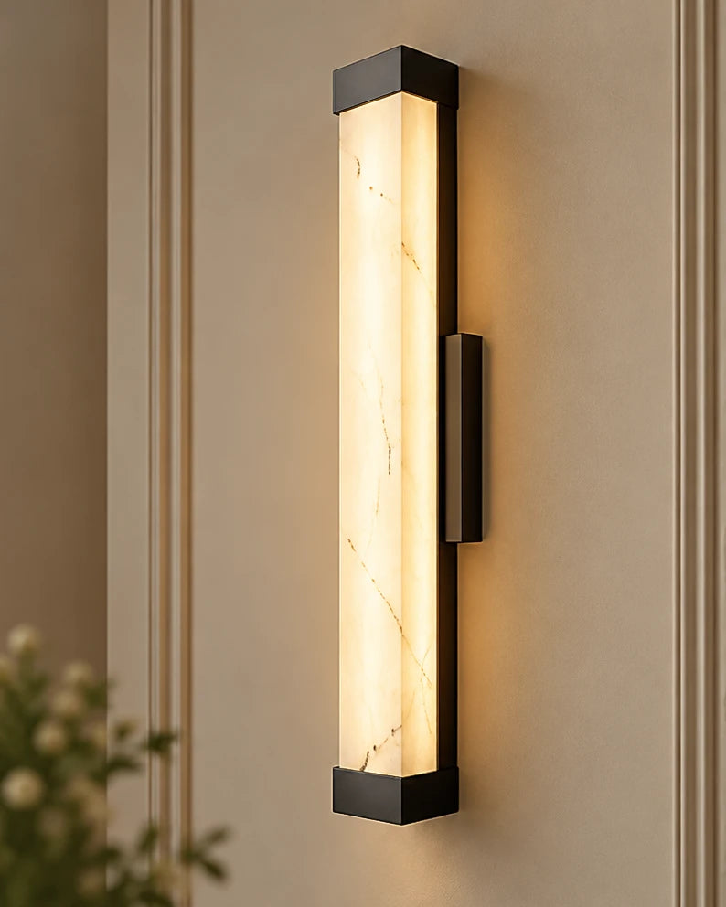 Slimline Vertical Glow Wall Light Black - 60 cm