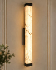 Slimline Vertical Glow Wall Light Black - 40 cm