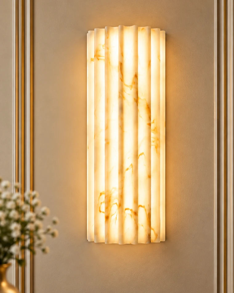 Vertical Fluted Glow Wall Light