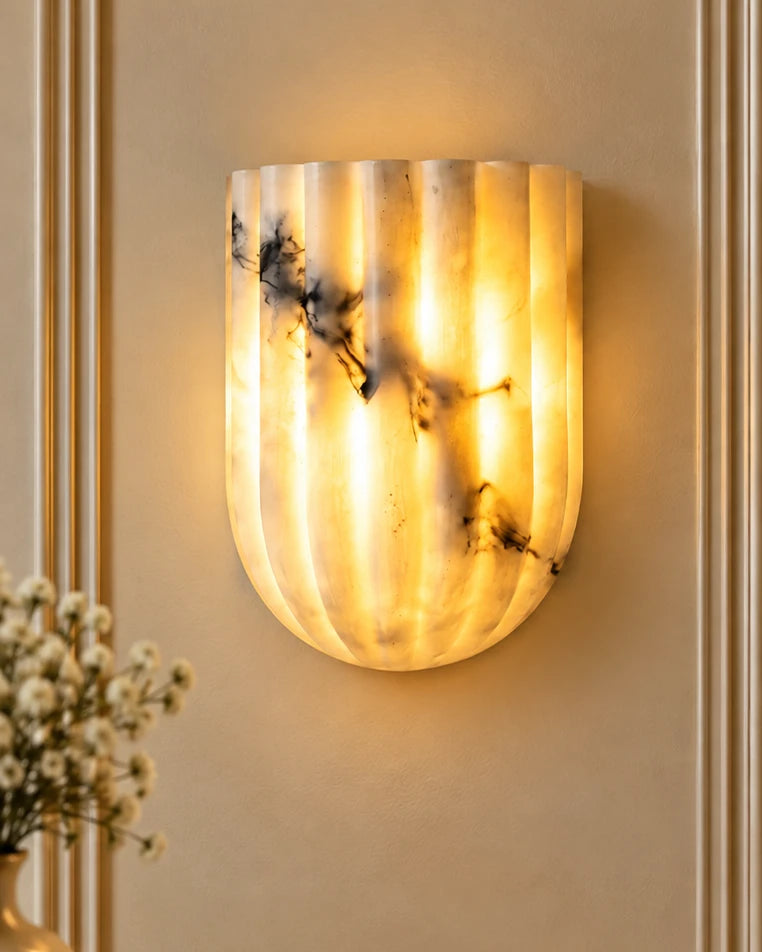 Sculpted Glow Wall Light