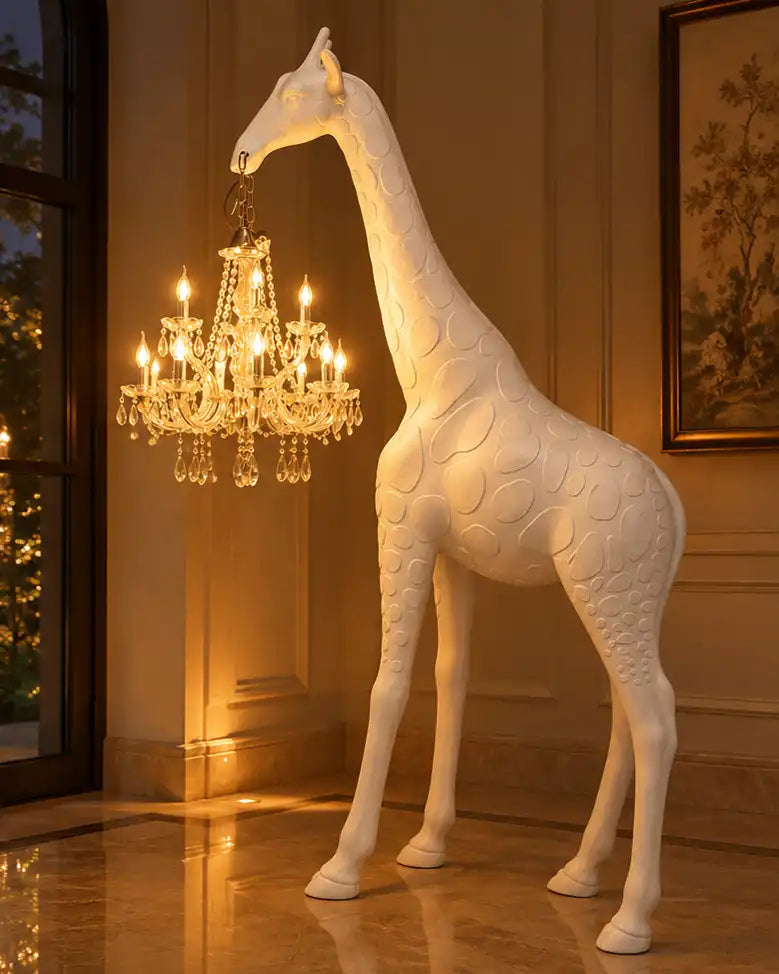 Majestic Giraffe Sculptural Luxury Floor Lamp