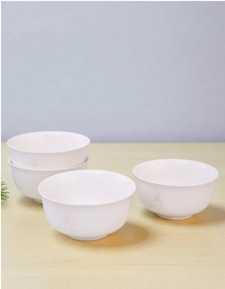 Ivory Bloom Ceramic Katori 