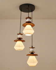 Scalloped Hat Pendant Light