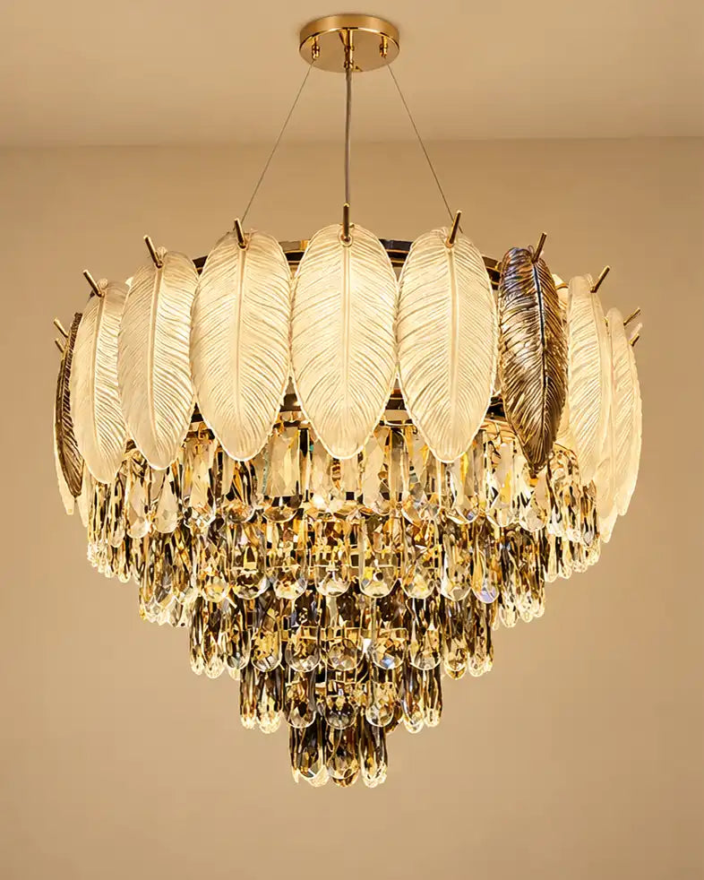 Feathercrest Noir Chandelier