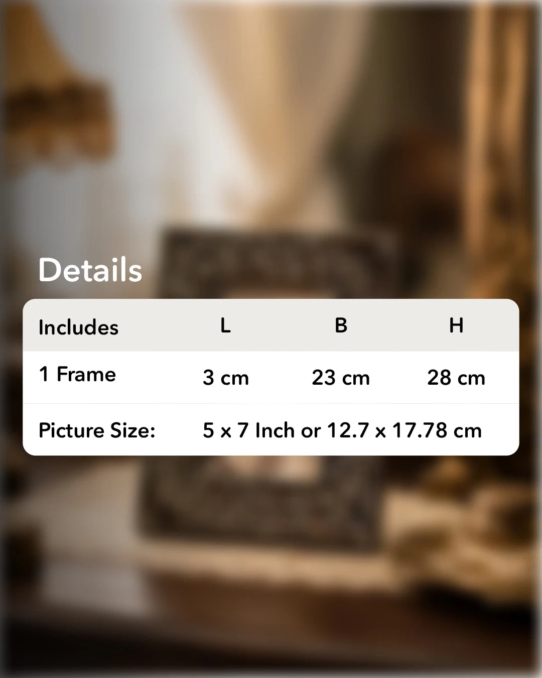 Royal Vine Carved Photo Frame 
