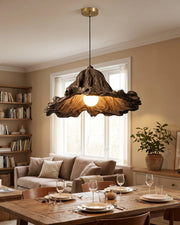 Rustic Tree Bark Pendant Light