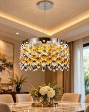 Solstice Bloom Crystal Chandelier