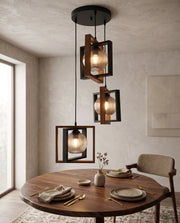 Cube Cage Pendant Light