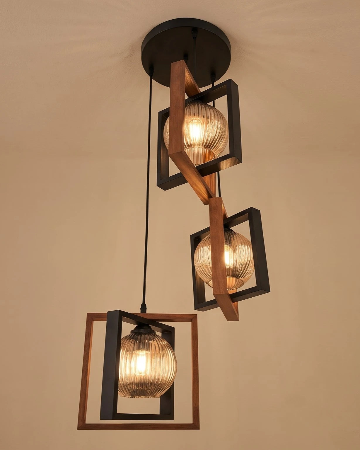 Cube Cage Pendant Light
