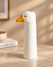 The Whimsical Duck Sculptural Vase
