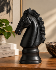 Equestrian Chess Head Decorative Knight Figurine