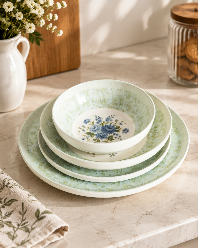 Blue Blossom Heritage - 24 Pieces Dinner Set