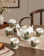 Oriental Garden - 7 Pieces Tea Set