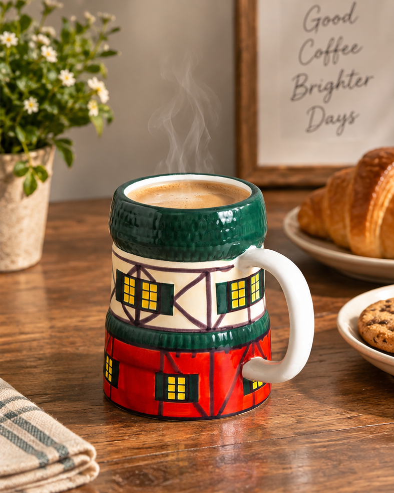 Alpine Village Ceramic Beer Mug