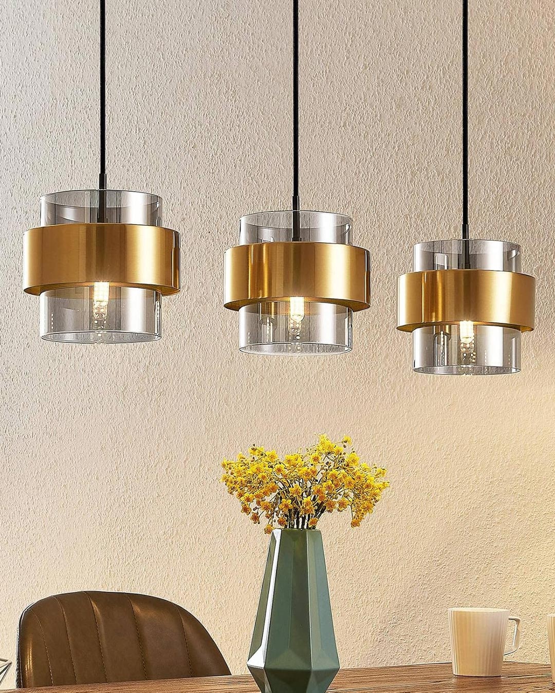 Smoky Glass Cluster Pendant Light - The Decor Kart 