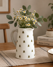 The Apiary Motif Ceramic Pitcher Vase