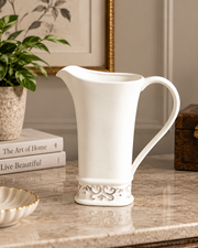 The Heritage Filigree Ivory Pitcher Vase