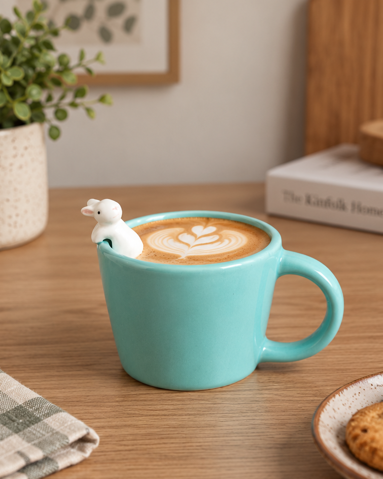 Peekaboo Bunny Ceramic Mug