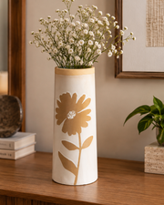 The Solstice Bloom Ceramic Vase