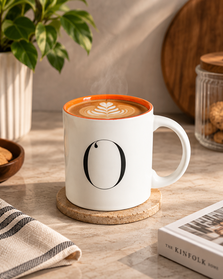 Monogram O Dual-Tone Ceramic Mug