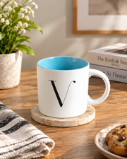 Monogram V Dual-Tone Ceramic Mug