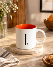 Monogram I Dual-Tone Ceramic Mug